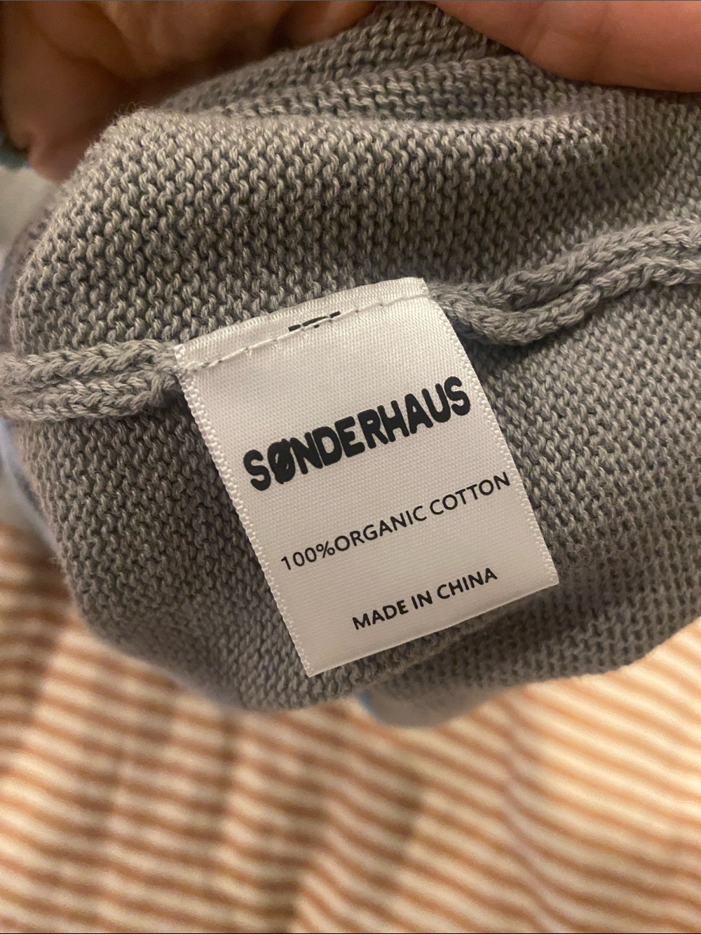 Sonderhaus The Jeanie Romper in Ash XS/S knit green gray long sleeve short - Picture 9 of 11
